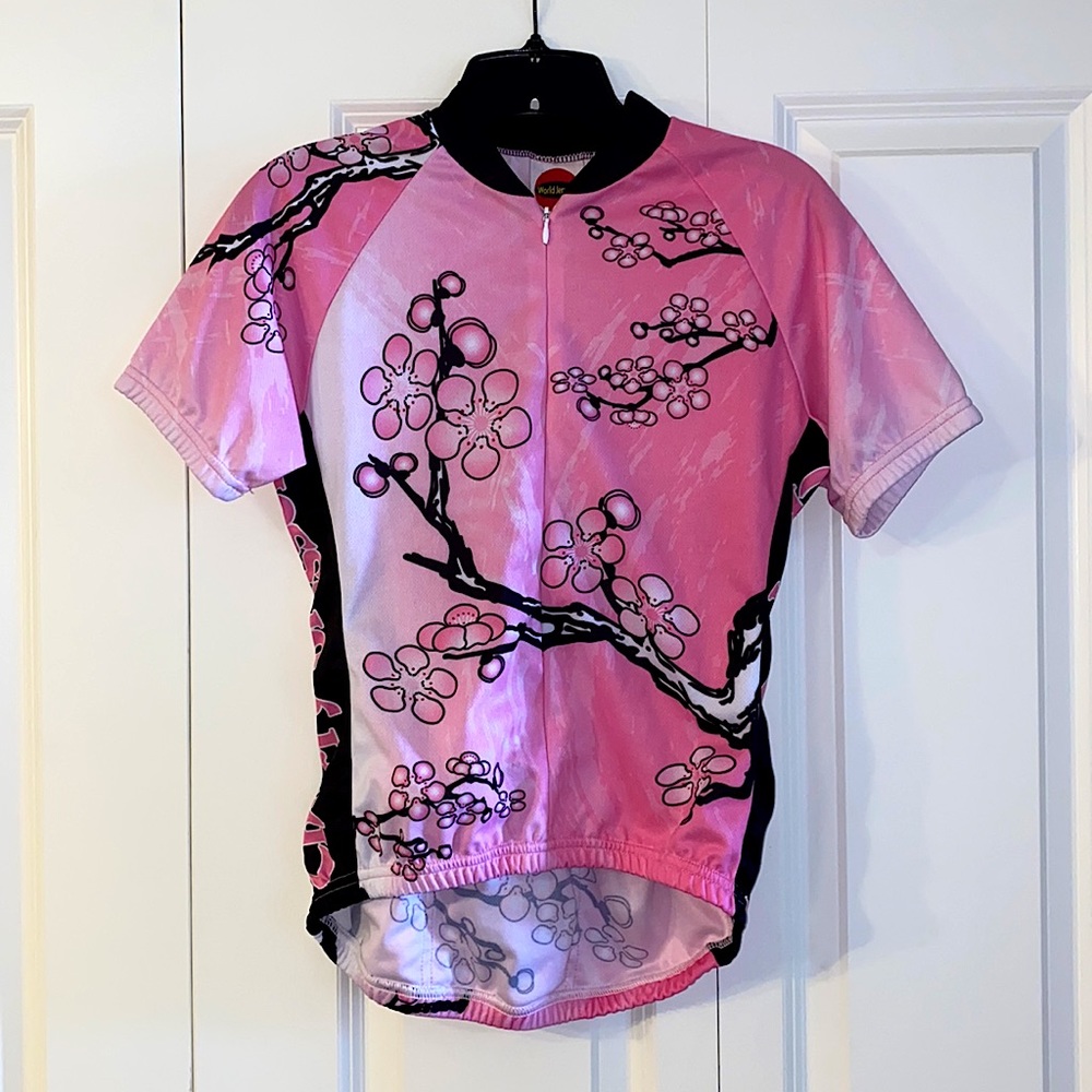 Cherry blossom bike jersey